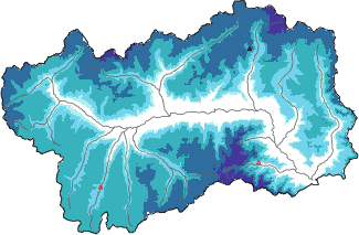 Neige fraîche dans les dernières 72h + données Modello 1 AINEVA (MOD1)