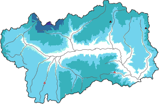 New snow in the last 72h + Modello 1 AINEVA (MOD1) data