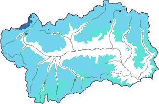 New snow in the last 24h + Modello 1 AINEVA (MOD1) data