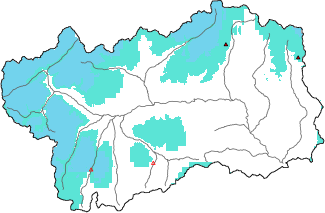 New snow in the last 24h + Modello 1 AINEVA (MOD1) data