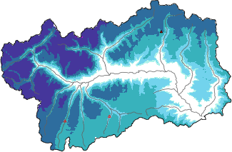 New snow in the last 72h + Modello 1 AINEVA (MOD1) data