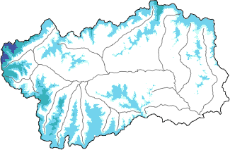 New snow in the last 24h + Modello 1 AINEVA (MOD1) data