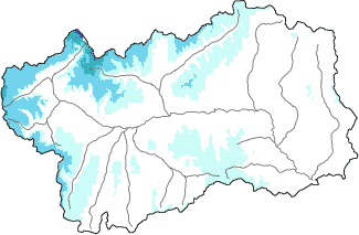 New snow in the last 24h + Modello 1 AINEVA (MOD1) data