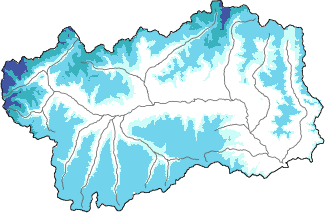 Neige fraîche dans les dernières 72h + données Modello 1 AINEVA (MOD1)