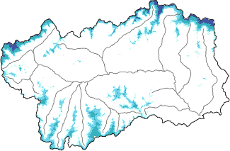 Neige fraîche dans les dernières 24h + données Modello 1 AINEVA (MOD1)