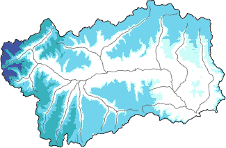 New snow in the last 72h + Modello 1 AINEVA (MOD1) data