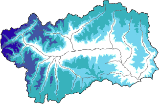 New snow in the last 72h + Modello 1 AINEVA (MOD1) data