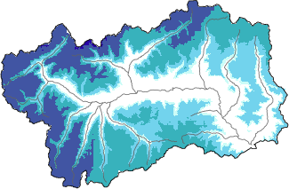 New snow in the last 72h + Modello 1 AINEVA (MOD1) data