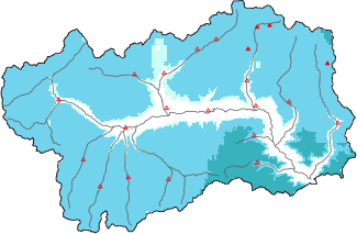 New snow in the last 24h + Modello 1 AINEVA (MOD1) data