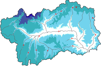 Neige fraîche dans les dernières 72h + données Modello 1 AINEVA (MOD1)