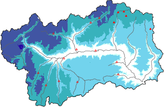 New snow in the last 72h + Modello 1 AINEVA (MOD1) data