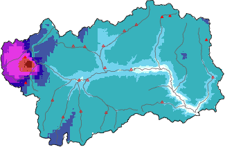 Neige fraîche dans les dernières 72h + données Modello 1 AINEVA (MOD1)