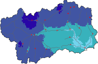 New snow in the last 72h + Modello 1 AINEVA (MOD1) data