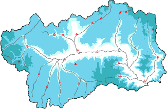 New snow in the last 72h + Modello 1 AINEVA (MOD1) data