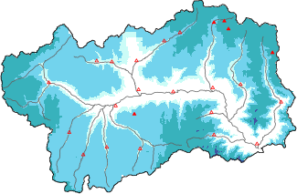 Neige fraîche dans les dernières 72h + données Modello 1 AINEVA (MOD1)