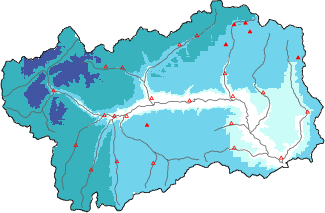 Neige fraîche dans les dernières 24h + données Modello 1 AINEVA (MOD1)