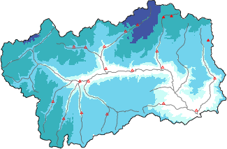 New snow in the last 72h + Modello 1 AINEVA (MOD1) data