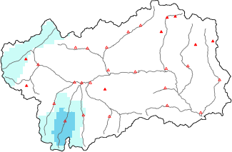 New snow in the last 24h + Modello 1 AINEVA (MOD1) data