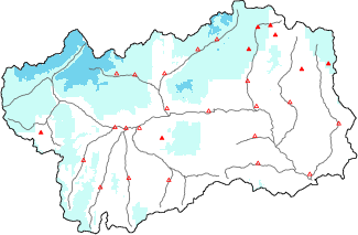 Neige fraîche dans les dernières 24h + données Modello 1 AINEVA (MOD1)