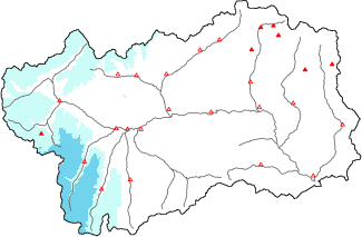 New snow in the last 24h + Modello 1 AINEVA (MOD1) data