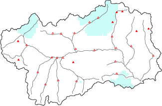 New snow in the last 24h + Modello 1 AINEVA (MOD1) data