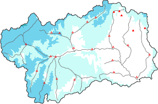 Neve fresca nelle ultime 24h + dati Modello 1 AINEVA (MOD1)