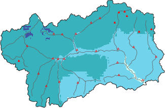 New snow in the last 24h + Modello 1 AINEVA (MOD1) data