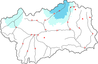 Neve fresca nelle ultime 24h + dati Modello 1 AINEVA (MOD1)