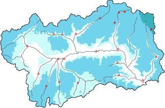 Neve fresca nelle ultime 24h + dati Modello 1 AINEVA (MOD1)