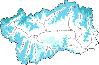 Neige fraîche dans les dernières 24h + données Modello 1 AINEVA (MOD1)