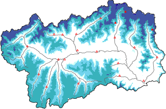 New snow in the last 72h + Modello 1 AINEVA (MOD1) data