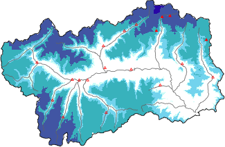 Neige fraîche dans les dernières 24h + données Modello 1 AINEVA (MOD1)