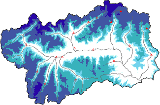 Neige fraîche dans les dernières 72h + données Modello 1 AINEVA (MOD1)