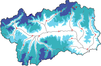 New snow in the last 24h + Modello 1 AINEVA (MOD1) data