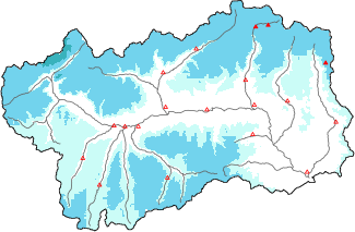 Neige fraîche dans les dernières 24h + données Modello 1 AINEVA (MOD1)