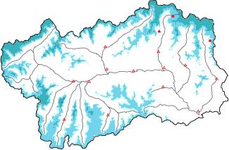 New snow in the last 24h + Modello 1 AINEVA (MOD1) data