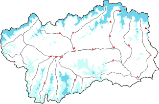 Neige fraîche dans les dernières 24h + données Modello 1 AINEVA (MOD1)