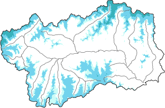 Neige fraîche dans les dernières 24h + données Modello 1 AINEVA (MOD1)