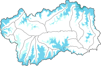 Neige fraîche dans les dernières 24h + données Modello 1 AINEVA (MOD1)