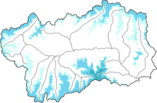 Neige fraîche dans les dernières 24h + données Modello 1 AINEVA (MOD1)