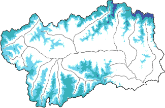 New snow in the last 24h + Modello 1 AINEVA (MOD1) data