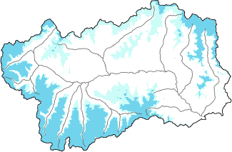 New snow in the last 72h + Modello 1 AINEVA (MOD1) data
