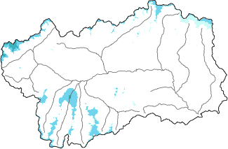 New snow in the last 24h + Modello 1 AINEVA (MOD1) data