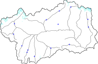 Altezza neve al suolo + dati stazioni automatiche (AWS) e Modelli 1 AINEVA (MOD1) sotto i 2000 m