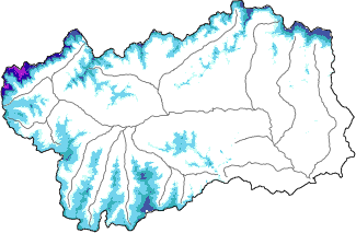 Neve fresca nelle ultime 72h + dati Modello 1 AINEVA (MOD1)