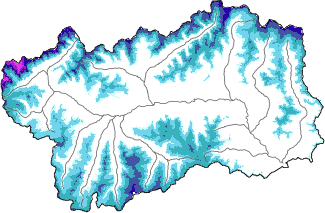 Neve fresca nelle ultime 72h + dati Modello 1 AINEVA (MOD1)