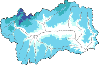 Neige fraîche dans les dernières 24h + données Modello 1 AINEVA (MOD1)