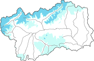 Neige fraîche dans les dernières 24h + données Modello 1 AINEVA (MOD1)