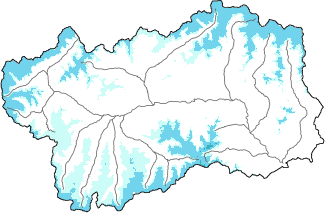Neige fraîche dans les dernières 24h + données Modello 1 AINEVA (MOD1)