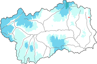 Neige fraîche dans les dernières 24h + données Modello 1 AINEVA (MOD1)